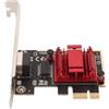 ciciglow Adattatore di Rete PCIe 2.5G, Interfaccia di Rete RJ45 della Scheda di Rete PCIe con Chip RTL8125B 10/100/1000/2500Mbps, per Giochi da Ufficio per Computer Win