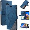 QiongniAN Cover per Samsung Galaxy J4 Plus ,Custodia in Pelle Custodia per Samsung SM-J415FN/DS Galaxy J4+ 2018 / SM-J415GN/DS SM-J415F/DS SM-J415GN SM-J415FN SM-J415F SM-J415G Custodia Cover Case Blue