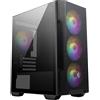 MSI MAG FORGE M100R Mini-Tower PC Case - Vetro temperato, Micro-ATX Mini-ITX, pannello frontale Mesh, 4 ventole ARGB (120mm) con controller Hub, filtro antipolvere magnetico, porta USB 3.2 Gen1 Type-A