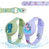 AXFEE 2 Pezzi Bracciale in Morbido Silicone per Bambini, per Apple Airtag | Protettiva GPS Anti-Perso, con 2 Pendenti, Localizzatore di Monitoraggio Regolabile, Cinturino per Adolescenti Anziani