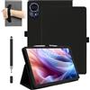 daunke Custodia per tablet TECLAST T60 Pro/TECLAST T60Pro da 12 pollici, daunke antiurto con slot per penna, impermeabile, antigraffio, supporto multi-angolo, con cinturino da polso, sottile e durevole, nero