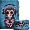 CXTcase Custodia per Samsung Galaxy Tab A/A6 10,1 2016 SM-T580/T585, Leggero Magnetica Custodia Galaxy Tab A 10,1 T580, Funzione Supporto Tavoletta Cover Samsung Galaxy Tab A 2016, Scimmia