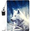 Lovewlb Tablet Custodia per clementoni Clempad 8 Custodia Pelle Stand Case Cover Lang
