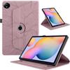 TEDTIKJT Cover per Xiaomi Redmi Pad SE 8.7 Pollice 2024 Custodia Pelle PU 360 Ruotabile Supporto Flip Protettiva Tablet Cover per Xiaomi Redmi Pad SE 8.7 Custodia, Oro Rosa Albero