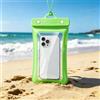 Generic Borsa Asciutta per Cellulare - Custodia Impermeabile per Telefono con Cordino e Triplo Sigillo per Nuotare (Adatta per Telefoni da 15,2 cm x 7,6 cm) Verde
