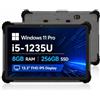 Breloom ST13-U Tablet resistente, 13.3 pollici con Windows 11 Pro Tablet Intel I5-1235U, 8GB+256GB, IP65 impermeabile, 4G LTE/GPS/BT5.2/WiFi 6, fotocamera da 13MP+5MP, batteria da 8000mAh (I5-1235U
