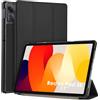WD&CD Custodia Compatibile per Xiaomi Redmi Pad SE 11, Ultra Sottile Smart Pelle Cover con Sonno/Sveglia la Funzione Compatibile per Redmi Pad SE 11 Tablet - Nero