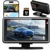 Inefala Dashcam WiFi GPS 1080P 5 Pollici Touchscreen HUD con Scheda 64GB | Heads-Up Display Velocita Ora, APP Viidure, Registrazione Loop, Visione Notturna, Grandangolo da 150/120°