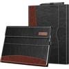 FINTIE Cover per Microsoft Surface Pro 12 (2026)/11/10/9 13 Pollici | [Multi-angli] Portfolio Business Custodia con Tasca e Stylus Holder, Compatibile con Tastiera Type Cover (Nero/Marrone)