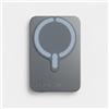 LA CASA DE LAS CARCASAS PowerBank MagSafe Metal Grigio 5.000 mAh - Batteria esterna iPhone | MagSafe 15 W, 5000 mAh, metallo grigio premium, batteria esterna portatile magnetica per iPhone, Power Bank portatile