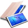 Cadorabo Custodia Tablet per Huawei MediaPad T3 10 (9.6 Zoll) in ORO ROSA PASTELLO - Copertura Protettiva Molto Sottile di Similpelle in Stile Libro SENZA Auto Wake Up e Funzione Stand