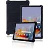 Generic Custodia protettiva per tablet Lenovo Tab 10.1 pollici 2025, custodia morbida in silicone delicato sulla pelle per Lenovo 10.1 pollici con supporto regolabile (nero)