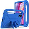 QJONSIU Cover Compatible con Xiaomi Poco Pad M1, Antiurto Bambini Cover con Maniglia, Antigraffio Protettiva PC, Funzione Stand-Blu