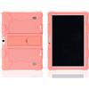 Hikaka Custodia Universale in Silicone Antiurto per Tablet PC Android da 10,1 Pollici, Custodia Protettiva Resistente agli Urti per Tutto Il Corpo (Pink)