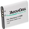 AccuCell Batteria combatible con Olympus LI-50B tipo di batteria D-Li92, DB-100, VW-VBX090, Sony NP-150