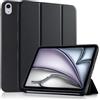 CLM-Tech Custodia compatibile con iPad Air 11 Pollici M3/M2 (2025/2024), iPad Air 5/4ª generazione 2022/2020 10,9 Pollici - Case Supporto Cover con Auto Svegliati/Sonno - Nero