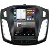 KeiDilie [9.7 Pollici] Android 14 2 Din Autoradio per Ford Focus 2010-2014-[Integrato Wireless CarPlay/Android auto]-GPS Sat Nav Bluetooth 5.0 Wifi 4G DAB+ Mirror Link+Fotocamera