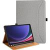 Vakarey Cover per Samsung Galaxy Tab S10 Fe con Portapenne Antiurto Custodia Tablet per Samsung Tab S10 Lite 5G,Grigio