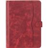BMPNLSZ Custodia Universale per Tablet da 10.3-11 Pollici, per Majestic TAB 918 PRO 4G (10,4), con Fascia di Fissaggio Regolabile in Silicone - Rosso