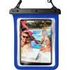 Wokyo Custodia impermeabile universale per tablet da 12,5 pollici, IPX8, custodia protettiva con design touch friendly (blu con supporto per la mano, 31,8 cm)