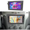 Hikity 2+64G 7 Autoradio Android per Opel Astra H/Zafira B/Corse C D | Touchscreen Wireless Carplay Autoradio 2 DIN GPS Bluetooth WiFi FM/RDS Retrocamera EQ Comandi al Volante USB 2+64G DAB/DAB+