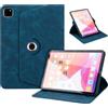 TEDTIKJT Cover per Samsung Galaxy Tab S10 Ultra/S9 Ultra 14.6 SM-X920 X926B Custodia Flip Cover Case PU Pelle 360°Multi Angolo Ruotabile Supporto Protezione Tablet Custodia,Business Blu