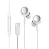 N NEWTOP Cuffie Auricolari CF28 Universali Type-C Bassi HiFi Musica Audio Stereo Microfono Tasto Risposta Controllo Volume Brani Compatibili con Samsung Xiaomi Huawei OPPO Cellulari (Bianco)