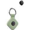 Generic Custodia protettiva per ATUVOS Anti - Loss Tracker con portachiavi in silicone, resistente ed elegante, impermeabile, anti-caduta, verde scuro