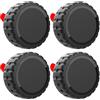LETREEN Airtag Holder 4 Pezzi, Porta Impermeabile IPX8 Air Tag | Copertura Protettiva Airtag 3M Porta Airtag Antiurto Resistente ai Graffi per Bici, Telecomando TV, Portafoglio, Drone