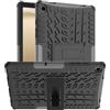 EasyShow Custodia Rugged Armor per Samsung Galaxy Tab A9+ Cover Posteriore Antiurto con Funzione Supporto e protezione rigida Case per Samsung Galaxy Tab A9+-Nero