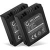 CELLONIC 2x Batteria compatibile con Panasonic Lumix DMC-C20, CGA-S002 | 700mAh, 7.4V, Ioni di Litio per Panasonic Lumix DMC-FC20, DMC-FZ1, CGA-S002A, CGA-S002A/1B, CGR-S002, CGR-S002E, DMW-BM7