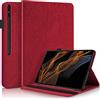 Succtopy Custodia Samsung Tab S8 Ultra 14.6 2022,Cover in Pelle PU Custodia Samsung Tab S8 Ultra,Stand Sottile Stand Portafoglio Tablet Cover Samsung Galaxy Tab S8 Ultra 2022 SM-X900/X906,Rosso
