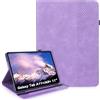 LSPCASA Custodia per Samsung Galaxy Tab A11 Plus/A11+ 2025/Galaxy A9 Plus 2023 11 Pollici SM-X230/X235/X236B/X210/X215/-X216B PU Leather Cover Con Portapenne Supporto Folio Slot Per Carte Tablet Cover Viola