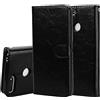 generale compatibile per HUAWEI Y6 (2018) / HONOR 7A (5.7) ATU-L11 ATU-L21 ATU-L22 ATU-LX3 Custodia COVER STAND FLIP LIBRO gel silicone tpu PORTAFOGLIO magnetica eco pelle porta carte Nero
