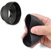 Generic Paraluce pieghevole in gomma - Accessorio universale per obiettivo della fotocamera antiriflesso e copertura protettiva per DSLR/Mirrorless, 62 mm