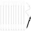 Generic 10 cordini per penne, anti-smarrimento, con passanti in silicone, elastici per tablet, porta stilo per collegare stilo al touchscreen (bianco)