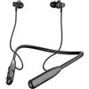 Nsyee - Cuffie Bluetooth 5.3 con archetto, auricolari senza fili, IPX6 impermeabili, archetto magnetico con cancellazione del rumore, lunga durata della batteria, cuffie Bluetooth con microfono adatte