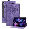 XFDSFDL® Custodia per Samsung Galaxy Tab S10 FE+ SM-X620/X626 (13,1 pollici), in pelle PU, con motivo a portafoglio, colore: Viola