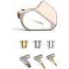 TANCHJIM FISSION IEM Audiofili Cuffie in ear con Filo, 4 filtri regolabili | 3 Combinazioni di Ugelli, 12 Suoni Personalizzabili, Sfiato Guidato, Guscio in Alluminio CNC, 3,5/4,4mm/USB C senza Microfono