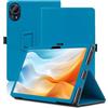 Envibe Custodia per Teclast T60 Pro 12 Pollici, Cover Tablet Teclast T60 Pro, Copertura Protettiva Pieghevole con Supporto per Matita e Cinturino da Polso, Protezione Completa. (Azzurro)