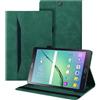 Auslbin Custodia per Samsung Galaxy Tab S2 9.7 Pollice (SM-T810/T815/T815/T819) Pelle PU Cover Tablet Case con Supporto Funzione (Verde)