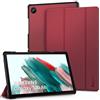 EasyAcc Custodia Cover Compatibile con Samsung Galaxy Tab A8 10.5 Pollici | 2021/2022 SM-X200 SM-X205 Tablet, Ultra Sottile Smart Cover in Pelle , Vino rosso