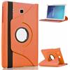 TechDealsUK Custodia Ruota per Samsung Galaxy Tab A 9.7 (2015) T550 T555 P550 P555 360 Custodia Girevole in Pelle PU con Supporto a Libro (Arancione)
