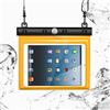 N NEWTOP Cover Impermeabile Universale WA04 per Tablet 7-8 Pollici Massimo 21x14cm, Custodia Subacquea Trasparente Plastica Borsa Tracolla Protezione Acqua Sabbia Pioggia Waterproof (Arancione)