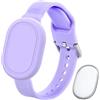 RenSheng GPS Braccialetto Compatibili con Xiaomi Smart Tag Cinturini, Silicone Morbido, Impermeabile e Traspirante, Custodie Protettive con Localizzatore per Bambini e Anziani (L'host Non Include)