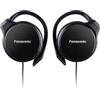 Panasonic RP-HS46E-K Auricolari a Clip, Cuffie a Clip Sottili On Ear, Auricolare Ergonomico, Driver da 30 mm, Cavo da 1,1 m, Jack da 3,5 mm, Nero