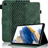 Vkooer Custodia per Samsung Galaxy Tab A8 10.5 Cover 2022/2021 - X200 X205 X207 Cover Protettiva Pelle PU Flip Tasca Case con Auto Svegliati/Sonno e Supporto Funzione, Cover Protettiva Verde scuro