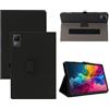 Generisch Custodia per tablet Doogee U13 da 13 pollici, in pelle PU, con supporto pieghevole, resistente alle cadute e ai graffi, nero