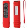 Hi Color Custodia protettiva in silicone TM2560E da 5,6, compatibile con telecomando solare Samsung BN59-01432A TM2360E, colore rosso