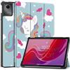 SATURCASE Custodia per Lenovo Tab M11 da 11 pollici, bella custodia in pelle PU pieghevole a libro con supporto sottile e leggero, con funzione di accensione e spegnimento automatico (KN-5)